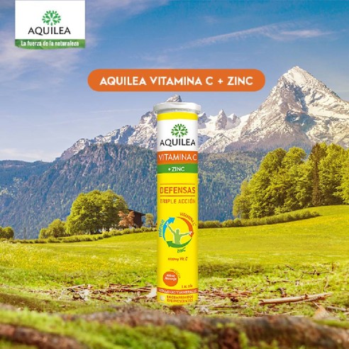 AQUILEA VITAMINA C ZINC COMP EFERVESCENTES  14 COMP