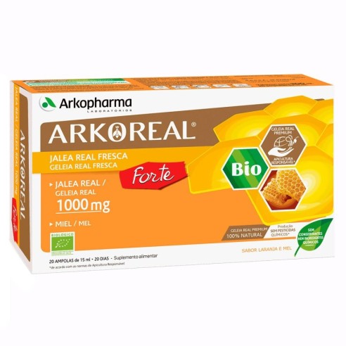 ARKOREAL JALEA REAL FRESCA FORTE 1000 AMP BEBIBL  1000 MG 20 AMPOLLAS