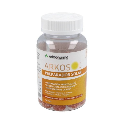 ARKOSOL PREPARADOR SOLAR  60 CARAMELOS DE GOMA