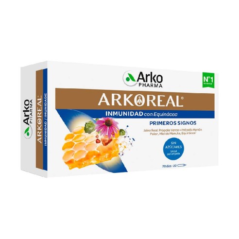 ARKOREAL JALEA REAL INMUNIDAD SIN AZUCARES  20 AMPOLLAS 15 ML