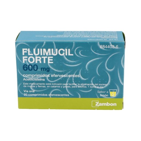 FLUIMUCIL FORTE 600 MG 20 COMPRIMIDOS EFERVESCENTES