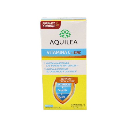 AQUILEA VITAMINA C  ZINC  28 COMPRIMIDOS EFERVESCENTES
