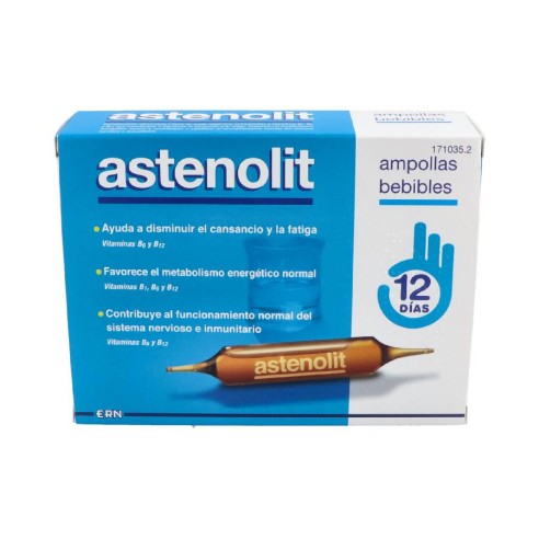 ASTENOLIT  12 AMPOLLAS BEBIBLES 10 ML