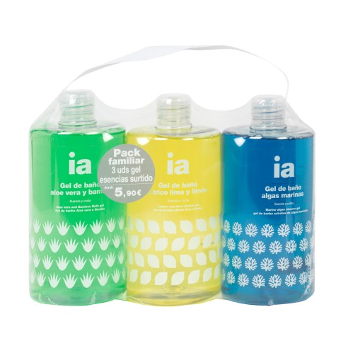 INTERAPOTHEK GEL ESENCIAS TRIPLO SURTIDO 750 ML